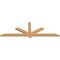 Ekena Millwork Kennewick Timber Gable Bracket, Western Red Cedar, 72"W x 24"H x 1 1/2"D x 3 1/2"F, 8/12 Pitch GBW072X24X0204KEN00SWR - alternate 2